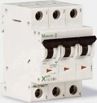 Eaton MCB Leitungsschutzschalter Typ C, 3-polig 10A 400V, Abschaltverm&ouml;gen 10...