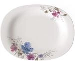 Villeroy & Boch Mariefleur Gris Basic Servierplatte, Premium Porzellan, Wei&szlig;/Bunt