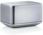 blomus -BASIC- Butterdose Edelstahl matt, 125 g Butter, 63637, Silber | Aus