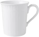 Villeroy & Boch Cellini Kaffeebecher, 300 ml, Premium Porzellan, wei&szlig;