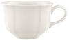 Villeroy und Boch Manoir Teetasse, 200 ml, Höhe: 5,5 cm, Premium Porzellan, Weiß