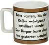 Sheepworld Tasse mit Spruch Kaffee Wortheld-Tasse, Porzellan, 45 cl, Mehrfarbig 