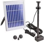 CLGarden Solar Pumpe Springbrunnen NKASP4 kleine Solarpumpe mit Akku und LED