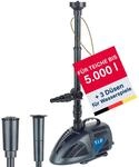 T.I.P. Wasserspielpumpe WPS 2000 R, 2000 l/h, Teichpumpe, Wasserspiele, Schwarz, f&uuml;r
