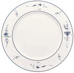 Villeroy & Boch Vieux Luxembourg Platzteller, 30 cm, Premium Porzellan, Wei&szlig;/Blau,