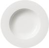Villeroy und Boch Twist White Suppenteller, 24 cm, Premium Porzellan, Weiß