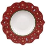 Villeroy & Boch Toy's Delight Roter Suppenteller, 26 cm, Premium Porzellan