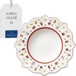 Villeroy & Boch - Toy's Delight Suppenteller 26,5 cm Rot und Wei&szlig;,