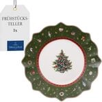 Villeroy & Boch - Toy's Delight Fr&uuml;hst&uuml;cksteller 24,5 cm Gr&uuml;n und Wei&szlig;,
