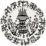 Iittala Taika Teller aus Porzellan in der Farbe Schwarz mit Muster, Ma&szlig;e:...