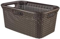 Curver 00708-210-00 W&auml;schebox Style, 45 L, Dunkelbraun