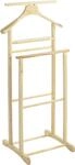 HAKU Herrendiener, Stummer Diener, natur, Massivholz - Ma&szlig;e: B 47 x H 102 x T 36 cm,