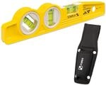 STABILA Magnet-Wasserwaage Type 81 SV REM W45 Torpedo mit Tasche, 25 cm,