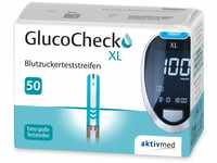 GlucoCheck XL Blutzuckerteststreifen 50 Stück, zur Kontrolle des...