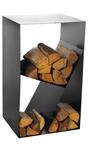 Magnus Kaminholzregal CUBE schwarz