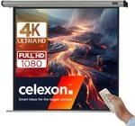 celexon HomeCinema Motor-Leinwand 110" | 200x200 cm 1:1