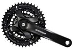 Shimano Kurbelgarnitur FC-TY501 Vierkant 6/7/8-fach, schwarz, 170 mm,