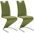 Robas Lund Esszimmerst&uuml;hle 2er Set Schwingstuhl Olive, Esszimmerstuhl Stuhl Amado,
