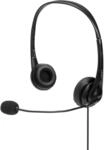 LINDY 42870 Headset, kabelgebunden mit USB-Anschluss Typ A und In-Line-Steuerung,