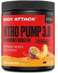 Body Attack Nitro Pump 3.0 Pre Workout Booster koffeinfrei 400g (Peach-Passion)