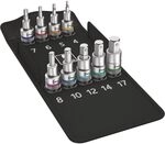 Wera 05004201001 8740 C HF 1 Bit-Sortiment, Zyklop Bitnuss-Satz Innensechskant, mit