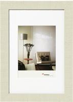 walther design Bilderrahmen cremeweiss 24 x 30 cm mit Passepartout, Home Holzrahmen