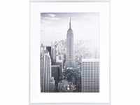 Henzo 8140615 Manhattan Bilderrahmen, Aluminium, Silber, Bildformat 40x50 cm