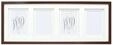 Deknudt Frames S65KQ4 Bilderrahmen 10x15 Holz Braun, doppeltes Pptt f&uuml;r 4 Bilder