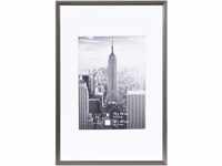 Henzo Manhattan Bilderrahmen, Aluminium, Dunkelsilber, Bildformat 20x30 cm