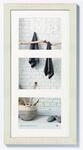 walther design Bilderrahmen cremeweiss 3x 13x18 cm Galerie mit Passepartout, Home