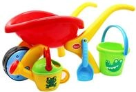 GOWI 558-74 Design Schubkarren Set Classic, 4teilig, Sandk&auml;sten und Sandspielzeug