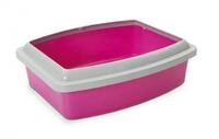 Savic Katzentoilette mit Rand Oval Tray Jumbo Mischung Schwarz