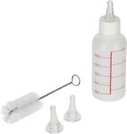 Kerbl Pet Aufzuchtflasche 50 ml, mit 2 Sauger m. Reinigungsb&uuml;rste | Aufzuchtflasche,