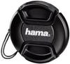 Hama Objektivdeckel für 46 mm Objektiv, Sicherungskordel, Smart Snap, Schwarz