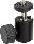 Hama Kugelkopf (Gewinde B 1/4 Zoll, H&ouml;he 38 mm, geeignet f&uuml;r Stativ) schwarz