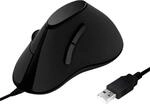 LogiLink ID0158 - Ergonomische Vertical-Maus, USB (Kabell?nge: 1,5m), schwarz