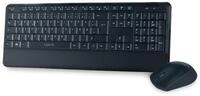 LogiLink ID0161 Tastatur Maus Kombination Funk 2.4 GHz schwarz