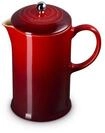 Le Creuset Kaffeebereiter aus Steinzeug, 1 L, Kirschrot, 70712000600009