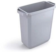 Durable Abfalleimer Durabin 60 Liter, lebensmittelecht, mit Tragegriffen, grau,