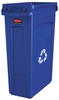 Rubbermaid Commercial Products FG354007BLUE Slim Jim Recyclingbehälter mit