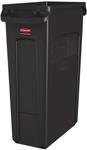 Rubbermaid Commercial Products Vented Slim Jim Rubbish Bin Waste Receptacle, 87