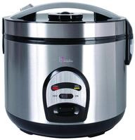 BIKITCHEN Cook 200 Edelstahl Reiskocher mit Dunst- und Warmhaltefunktion, Reis,