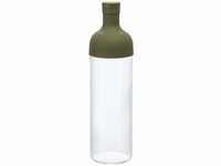 Hario, Filter Bottle, Fib-75-OG, Kunststoff und Glas, olivgrün, 750 ml, 10 x 10 x 25