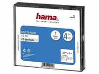 Hama CD-Leerhülle (für 4 CDs/ DVDs/ Blu-rays, Multipack, 4in1, CD-Schutzhülle)