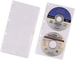 Durable CD-H&uuml;llen f&uuml;r 2 CDs/DVDs aus PP, 155 x 285 x 3,25 mm, transparent, 5