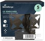 CD Jewel Case H&uuml;llen f&uuml;r 6 CD / DVD Rohlinge 5 St&uuml;ck *Retail* | 5er-Pack 