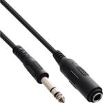 InLine 99935A Klinkenverl&auml;ngerung, 6,3mm Klinke Stecker / Buchse, 5m, Stereo