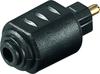 Wentronic Adapter Mini Jack 3,5 mm bis Toslink, 11924-GB, Schwarz