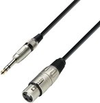 Adam Hall Cables 3 STAR BFV 0600 - Symmetrisches Kabel, 3-Pol XLR female auf 6,3mm