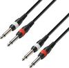 Adam Hall Cables 3 STAR TPP 0600 Twin-Kabel 2 x Klinke TS auf 2 x Klinke TS | 6 m